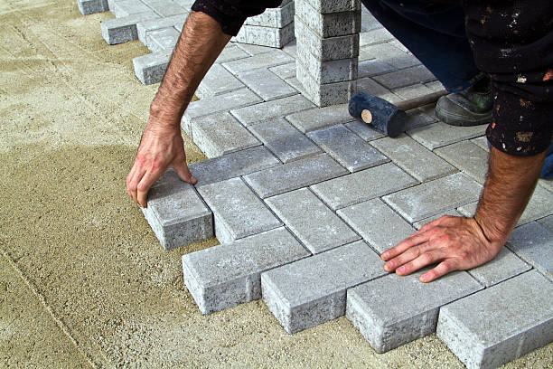 Permeable Paver Driveway in North Pembroke, MA